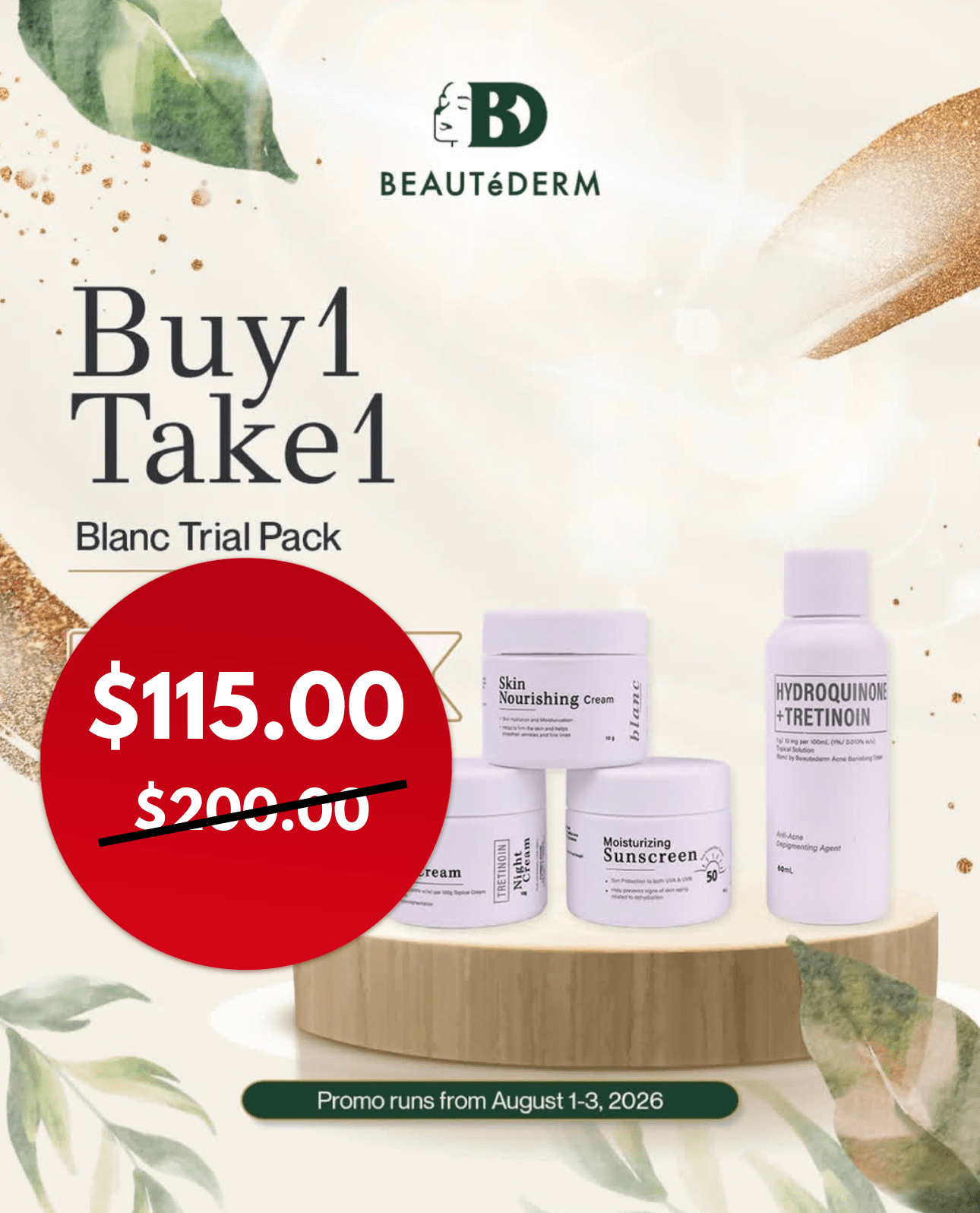 BU1 GET1 FREE- Blanc trial Set (Each 1 Month Use)